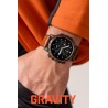 Smartwatch Męski Gravity GT9-7  w kolorze Czarny/Brązowy o szerokości 22mm