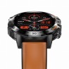 Smartwatch Męski Gravity GT9-7  w kolorze Czarny/Brązowy o szerokości 22mm