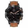 Smartwatch Męski Gravity GT9-7  w kolorze Czarny/Brązowy o szerokości 22mm
