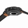 Smartwatch Męski Gravity GT9-7  w kolorze Czarny/Brązowy o szerokości 22mm