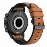 Smartwatch Męski Gravity GT9-7  w kolorze Czarny/Brązowy o szerokości 22mm
