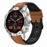 Smartwatch Męski Gravity GT9-8  w kolorze Srebrny/Brązowy o szerokości 22mm