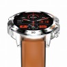 Smartwatch Męski Gravity GT9-8  w kolorze Srebrny/Brązowy o szerokości 22mm