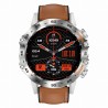 Smartwatch Męski Gravity GT9-8  w kolorze Srebrny/Brązowy o szerokości 22mm