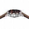 Smartwatch Męski Gravity GT9-8  w kolorze Srebrny/Brązowy o szerokości 22mm