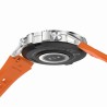 Smartwatch Męski Gravity GT9-9 na pasku gumowym w kolorze Srebrny/Pomarańczowy o szerokości 22mm