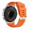 Smartwatch Męski Gravity GT9-9 na pasku gumowym w kolorze Srebrny/Pomarańczowy o szerokości 22mm