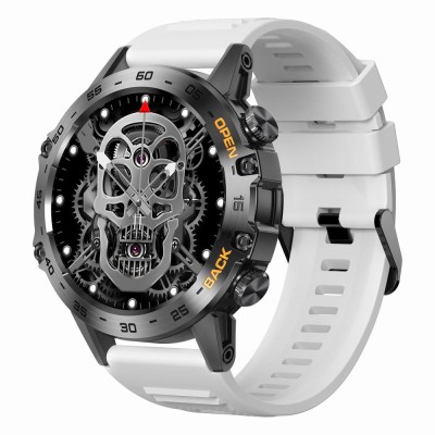 Smartwatch Męski Gravity GT9-10 na pasku gumowym w kolorze Czarny/Biały o szerokości 22mm