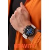 Smartwatch Męski Gravity GT9-10 na pasku gumowym w kolorze Czarny/Biały o szerokości 22mm