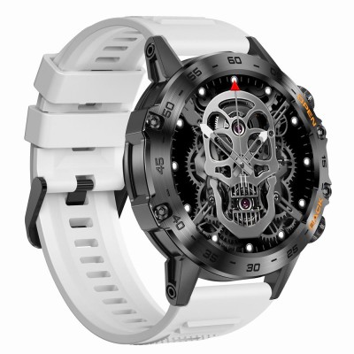 Smartwatch Męski Gravity GT9-10 na pasku gumowym w kolorze Czarny/Biały o szerokości 22mm