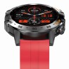 Smartwatch Męski Gravity GT9-11 na pasku gumowym w kolorze Czarny/Czerwony o szerokości 22mm
