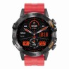 Smartwatch Męski Gravity GT9-11 na pasku gumowym w kolorze Czarny/Czerwony o szerokości 22mm