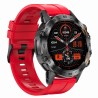 Smartwatch Męski Gravity GT9-11 na pasku gumowym w kolorze Czarny/Czerwony o szerokości 22mm