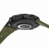 Smartwatch Męski Gravity GT9-12 na pasku gumowym w kolorze Czarny/Khaki o szerokości 22mm