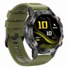 Smartwatch Męski Gravity GT9-12 na pasku gumowym w kolorze Czarny/Khaki o szerokości 22mm