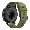 Smartwatch Męski Gravity GT9-12 na pasku gumowym w kolorze Czarny/Khaki o szerokości 22mm