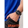 Smartwatch Męski Gravity GT6-1 na pasku gumowym w kolorze Czarny/Czarny o szerokości 22mm