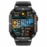 Smartwatch Męski Gravity GT6-1 na pasku gumowym w kolorze Czarny/Czarny o szerokości 22mm