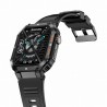 Smartwatch Męski Gravity GT6-1 na pasku gumowym w kolorze Czarny/Czarny o szerokości 22mm