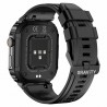 Smartwatch Męski Gravity GT6-1 na pasku gumowym w kolorze Czarny/Czarny o szerokości 22mm