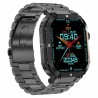 Smartwatch Męski Gravity GT6-2 na bransolecie stalowej w kolorze Czarny/Czarny o szerokości 22mm