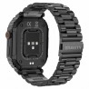Smartwatch Męski Gravity GT6-2 na bransolecie stalowej w kolorze Czarny/Czarny o szerokości 22mm