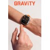 Smartwatch Męski Gravity GT6-3 na pasku gumowym w kolorze Czarny/Pomarańczowy o szerokości 22mm