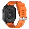 Smartwatch Męski Gravity GT6-3 na pasku gumowym w kolorze Czarny/Pomarańczowy o szerokości 22mm