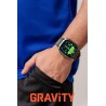 Smartwatch Męski Gravity GT6-6 na pasku gumowym w kolorze Czarny/Khaki o szerokości 22mm