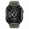 Smartwatch Męski Gravity GT6-6 na pasku gumowym w kolorze Czarny/Khaki o szerokości 22mm