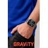 Smartwatch Męski Gravity GT6-7 na bransolecie stalowej w kolorze Srebrny/Srebrny o szerokości 22mm