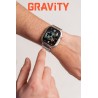 Smartwatch Męski Gravity GT6-7 na bransolecie stalowej w kolorze Srebrny/Srebrny o szerokości 22mm