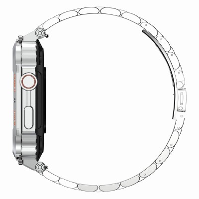Smartwatch Męski Gravity GT6-7 na bransolecie stalowej w kolorze Srebrny/Srebrny o szerokości 22mm