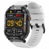 Smartwatch Męski Gravity GT6-8 na pasku gumowym w kolorze Czarny/Biały o szerokości 22mm