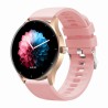 Smartwatch Damski Gravity GT2-1 na pasku gumowym w kolorze Różowy/Różowy o szerokości 22mm