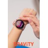 Smartwatch Damski Gravity GT2-1 na pasku gumowym w kolorze Różowy/Różowy o szerokości 22mm