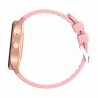 Smartwatch Damski Gravity GT2-1 na pasku gumowym w kolorze Różowy/Różowy o szerokości 22mm