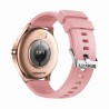 Smartwatch Damski Gravity GT2-1 na pasku gumowym w kolorze Różowy/Różowy o szerokości 22mm