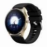 Smartwatch Damski Gravity GT2-3 na pasku gumowym w kolorze Złoty/Czarny o szerokości 22mm