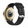 Smartwatch Damski Gravity GT2-3 na pasku gumowym w kolorze Złoty/Czarny o szerokości 22mm
