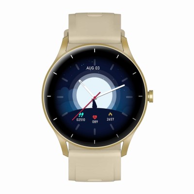 Smartwatch Damski Gravity GT2-4 na pasku gumowym w kolorze Złoty/Złoty o szerokości 22mm