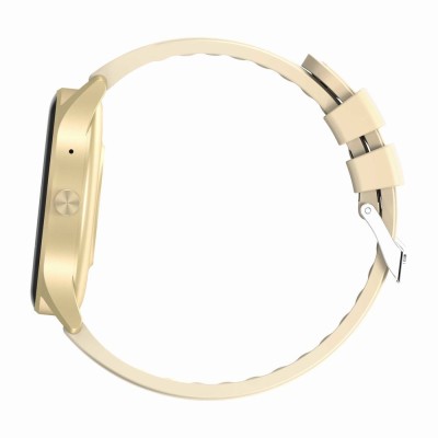 Smartwatch Damski Gravity GT2-4 na pasku gumowym w kolorze Złoty/Złoty o szerokości 22mm