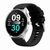 Smartwatch Damski Gravity GT2-6 na pasku gumowym w kolorze Srebrny/Czarny o szerokości 22mm