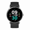 Smartwatch Damski Gravity GT2-6 na pasku gumowym w kolorze Srebrny/Czarny o szerokości 22mm