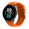 Smartwatch Damski Gravity GT2-9 na pasku gumowym w kolorze Czarny/Pomarańczowy o szerokości 22mm