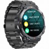 Smartwatch Męski Gravity GT7-2 PRO na bransolecie stalowej w kolorze Czarny/Czarny o szerokości 22mm
