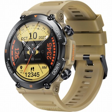 Smartwatch Męski Gravity GT7-4 PRO na pasku gumowym w kolorze Szary/Szary o szerokości 22mm