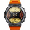 Smartwatch Męski Gravity GT7-5 PRO na pasku gumowym w kolorze Czarny/Pomarańczowy o szerokości 22mm