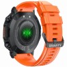 Smartwatch Męski Gravity GT7-5 PRO na pasku gumowym w kolorze Czarny/Pomarańczowy o szerokości 22mm