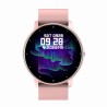 Smartwatch Damski Gravity GT1-1 na pasku gumowym w kolorze Różowy/Różowy o szerokości 22mm